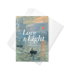 Claude Monet, Impression, Sunrise (1872); Love & Light Condolence Card