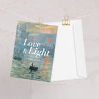 Claude Monet, Impression, Sunrise (1872); Love & Light Condolence Card