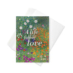 Gustav Klimt, Flower Garden (1905-07); A Life Full of Love Condolence Card