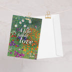 Gustav Klimt, Flower Garden (1905-07); A Life Full of Love Condolence Card