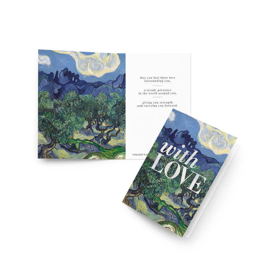 With Love, Vincent van Gogh Olive Trees Condolence Card