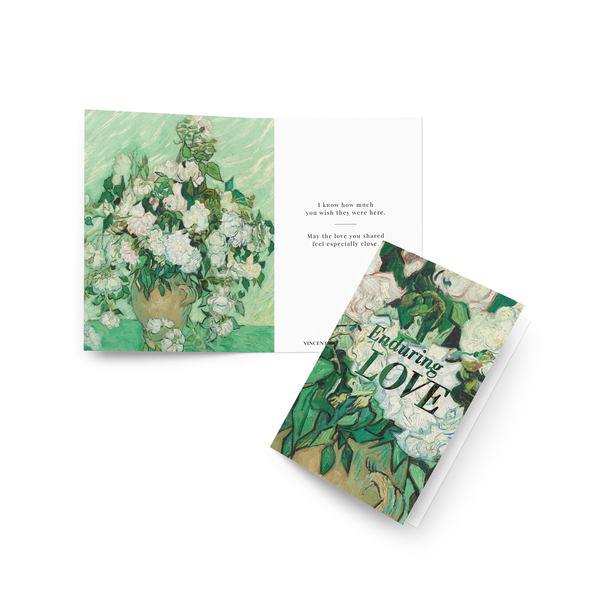 Enduring Love Memorial Card : Van Gogh Roses