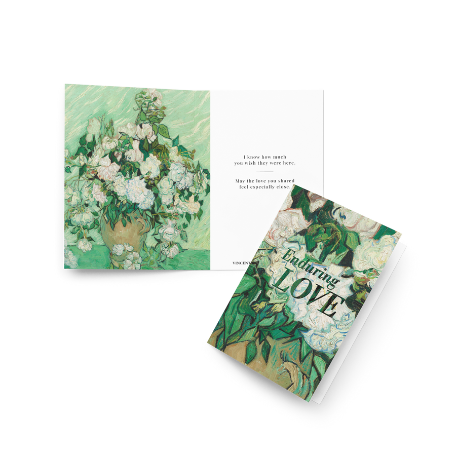 Enduring Love Memorial Card : Van Gogh Roses
