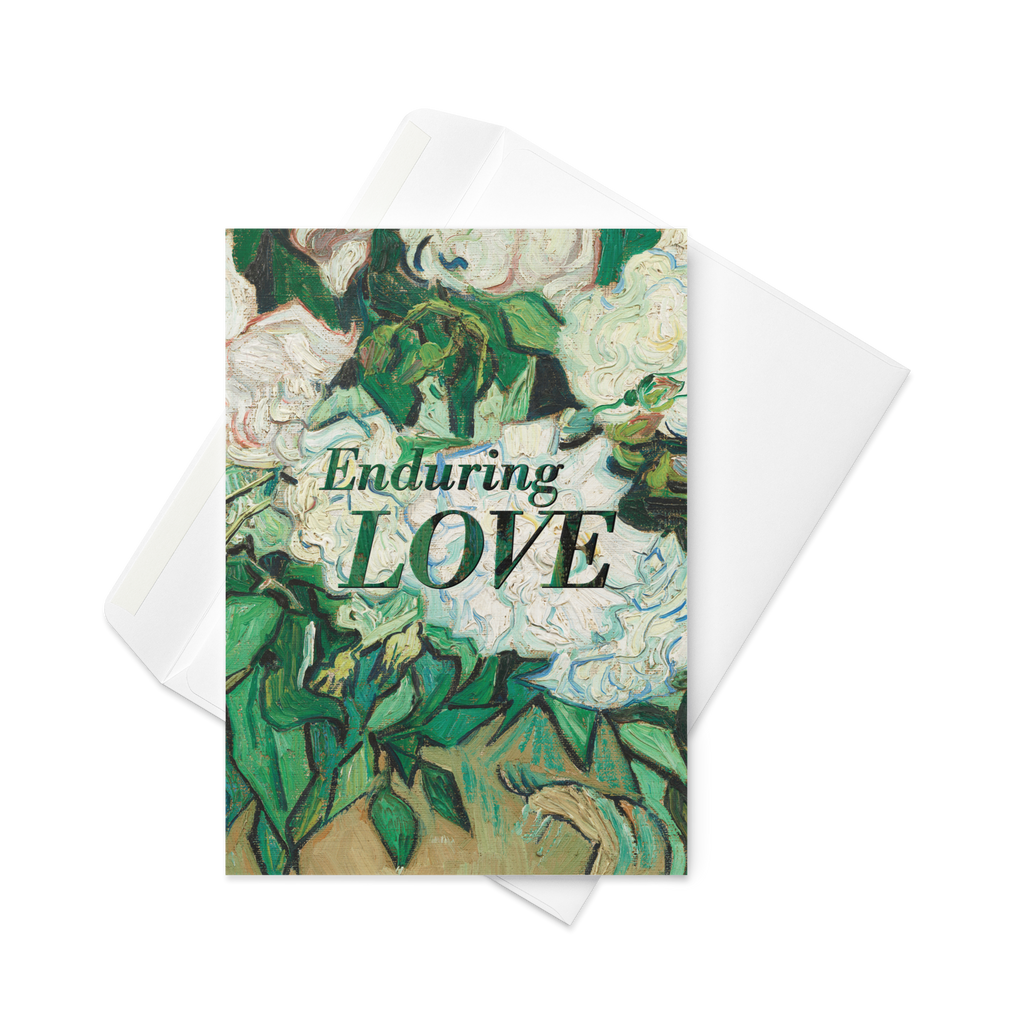 Enduring Love Memorial Card : Van Gogh Roses