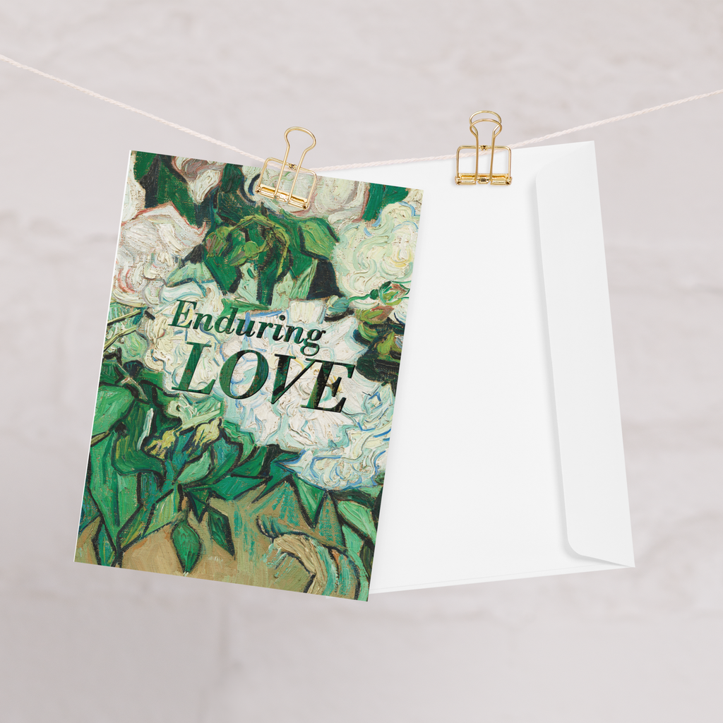 Enduring Love Memorial Card : Van Gogh Roses