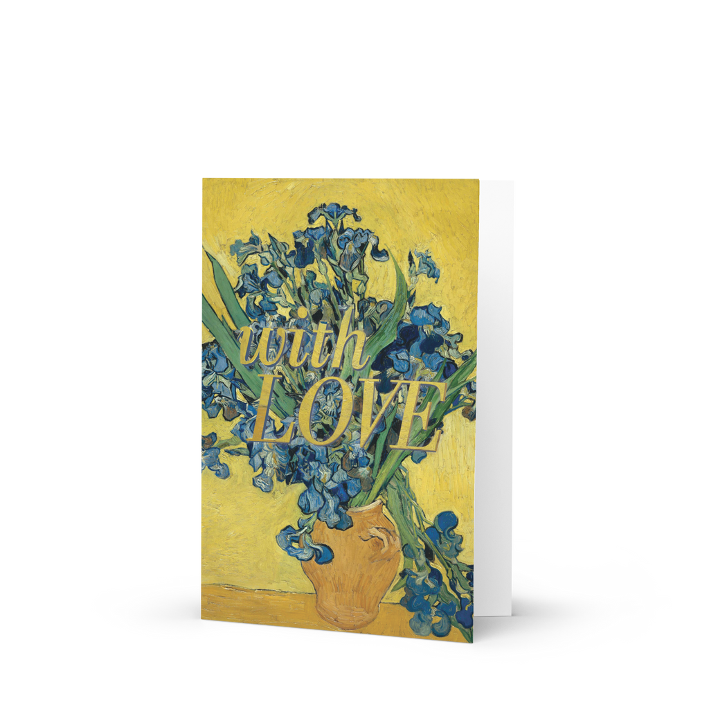 With Love Memorial Card, Van Gogh Irises