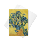 With Love Memorial Card, Van Gogh Irises