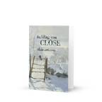 Holding You Close Holiday Memorial Card; Monet Magpie