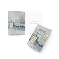 Holding You Close Holiday Memorial Card; Monet Magpie