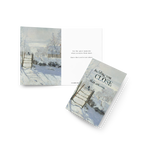 Holding You Close Holiday Memorial Card; Monet Magpie
