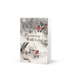 Remembering with Love Memorial Card Bullfinches by Liljefors