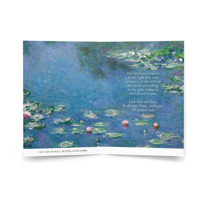 Claude Monet, Water Lilies | Still With You Condolence Card