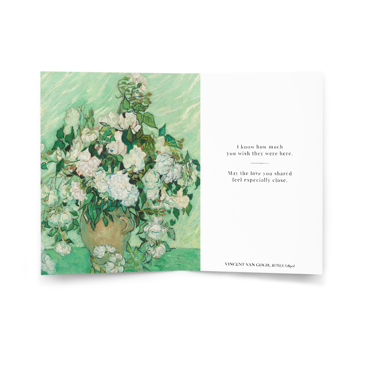 Enduring Love Memorial Card : Van Gogh Roses