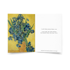 With Love Memorial Card, Van Gogh Irises