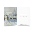 Holding You Close Holiday Memorial Card; Monet Magpie
