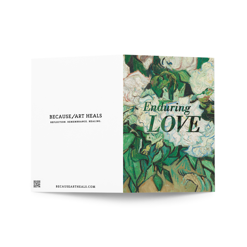 Enduring Love Memorial Card : Van Gogh Roses