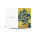 With Love Memorial Card, Van Gogh Irises