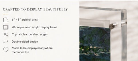 Personalized Framed Memorial: Van Gogh's Starry Night
