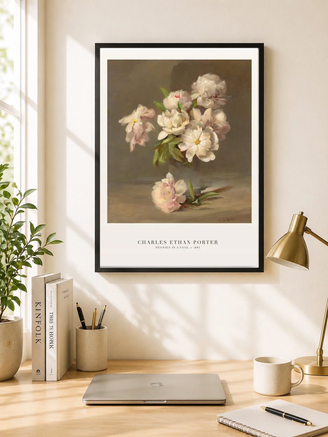 Charles Ethan Porter Peonies in a Vase Print (c. 1885)